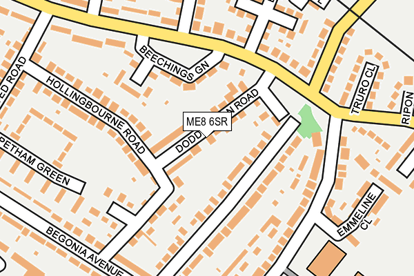 ME8 6SR map - OS OpenMap – Local (Ordnance Survey)