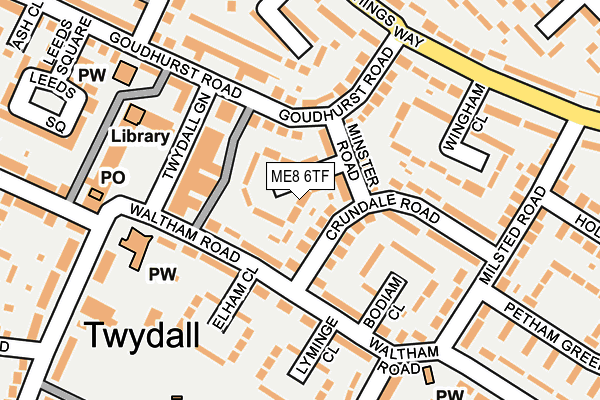 ME8 6TF map - OS OpenMap – Local (Ordnance Survey)