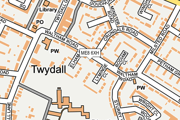 ME8 6XH map - OS OpenMap – Local (Ordnance Survey)