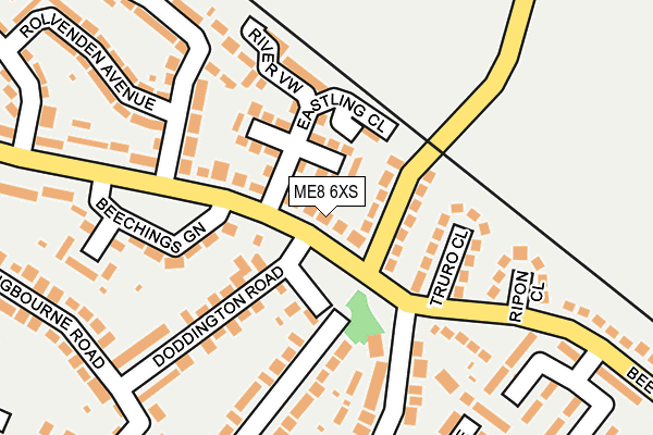 ME8 6XS map - OS OpenMap – Local (Ordnance Survey)