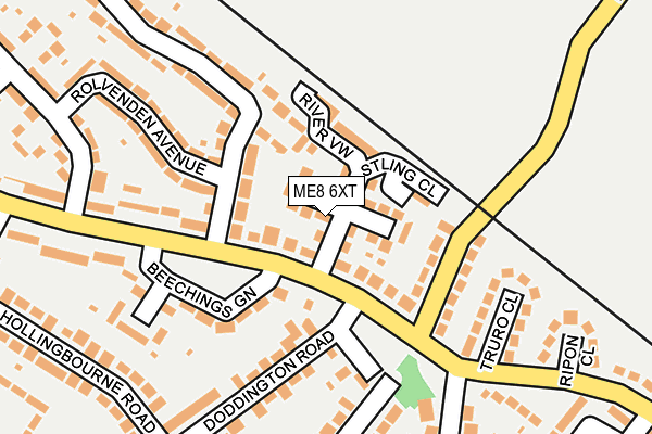 ME8 6XT map - OS OpenMap – Local (Ordnance Survey)