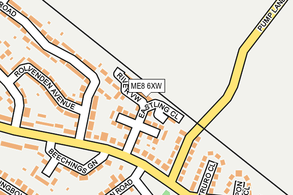 ME8 6XW map - OS OpenMap – Local (Ordnance Survey)