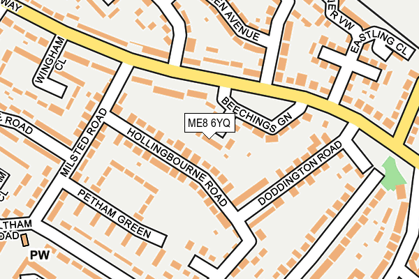 ME8 6YQ map - OS OpenMap – Local (Ordnance Survey)