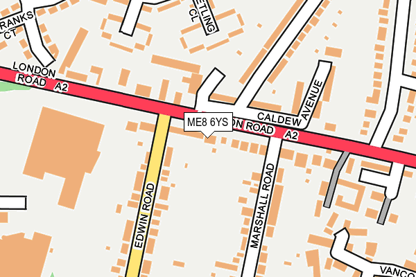 ME8 6YS map - OS OpenMap – Local (Ordnance Survey)