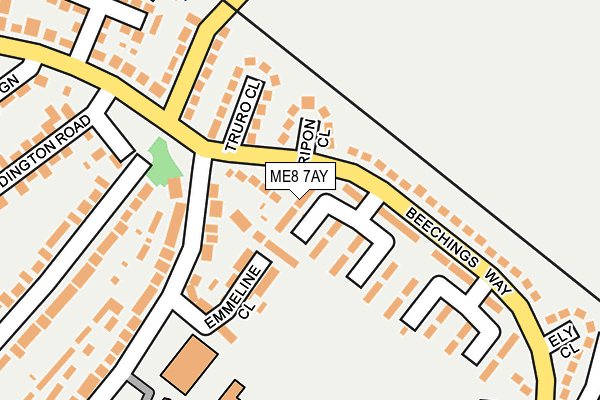 ME8 7AY map - OS OpenMap – Local (Ordnance Survey)