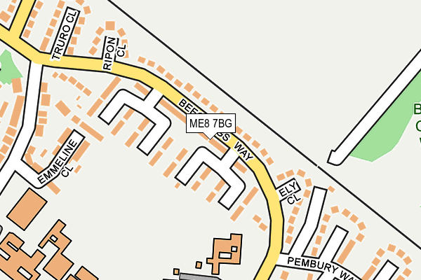 ME8 7BG map - OS OpenMap – Local (Ordnance Survey)