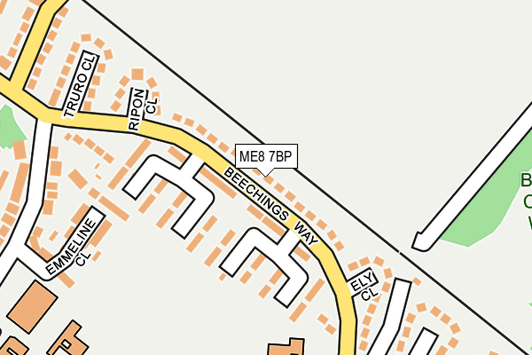 ME8 7BP map - OS OpenMap – Local (Ordnance Survey)
