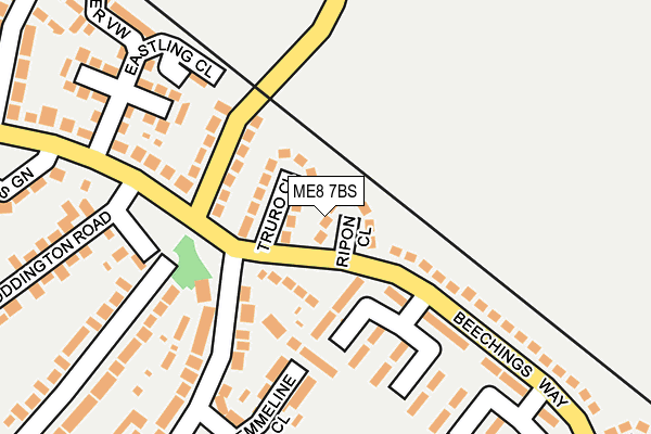 ME8 7BS map - OS OpenMap – Local (Ordnance Survey)