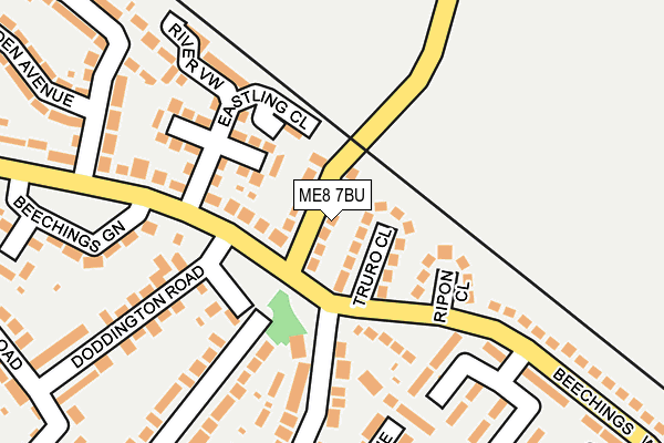 ME8 7BU map - OS OpenMap – Local (Ordnance Survey)