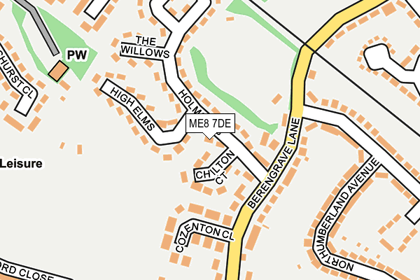 ME8 7DE map - OS OpenMap – Local (Ordnance Survey)