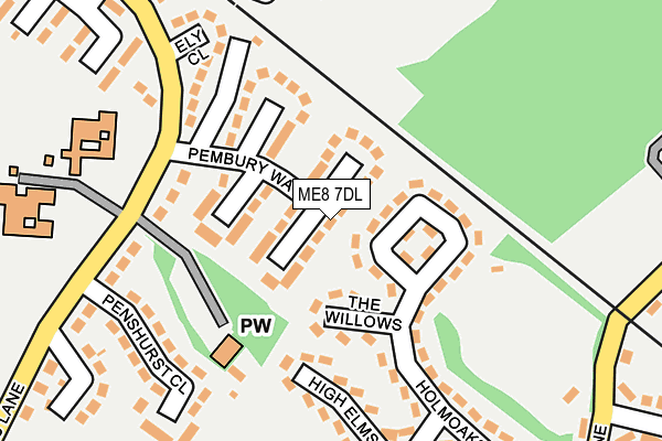 ME8 7DL map - OS OpenMap – Local (Ordnance Survey)