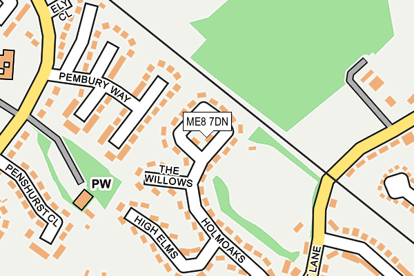 ME8 7DN map - OS OpenMap – Local (Ordnance Survey)