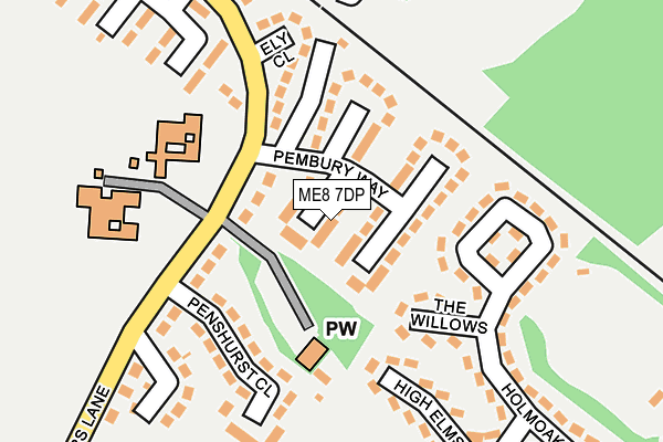 ME8 7DP map - OS OpenMap – Local (Ordnance Survey)