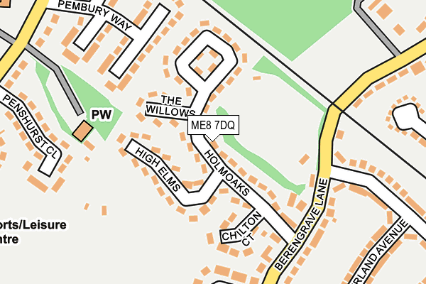 ME8 7DQ map - OS OpenMap – Local (Ordnance Survey)