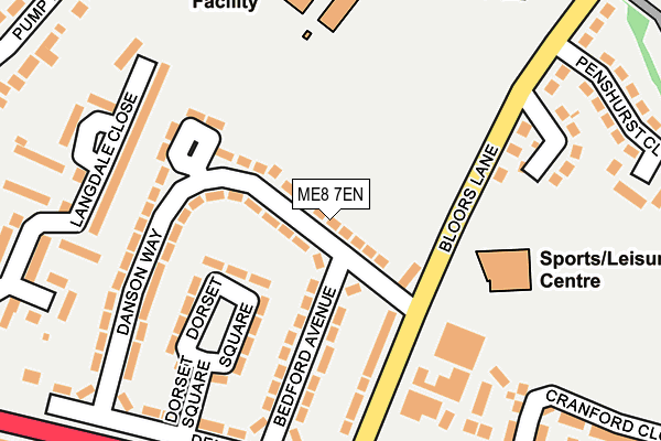 ME8 7EN map - OS OpenMap – Local (Ordnance Survey)