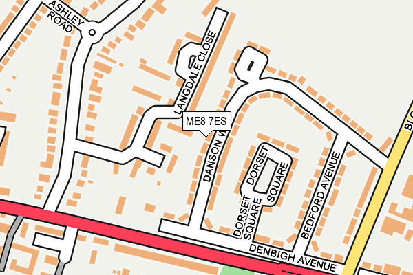 ME8 7ES map - OS OpenMap – Local (Ordnance Survey)