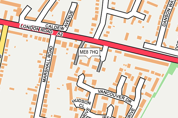 ME8 7HQ map - OS OpenMap – Local (Ordnance Survey)