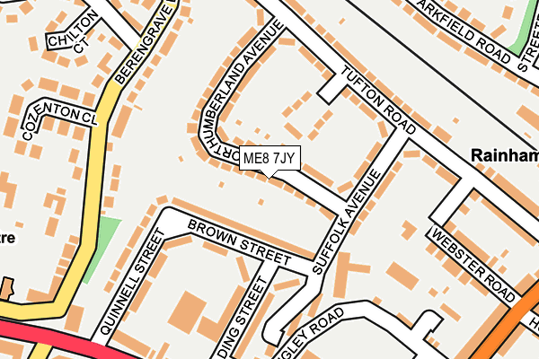 ME8 7JY map - OS OpenMap – Local (Ordnance Survey)