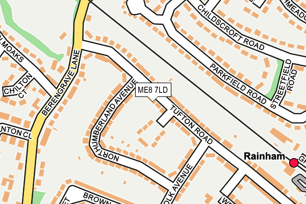ME8 7LD map - OS OpenMap – Local (Ordnance Survey)