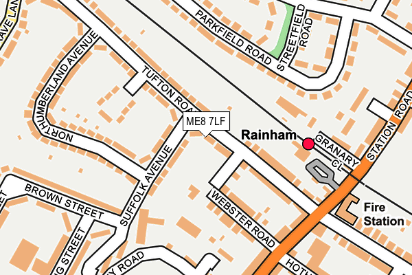 ME8 7LF map - OS OpenMap – Local (Ordnance Survey)