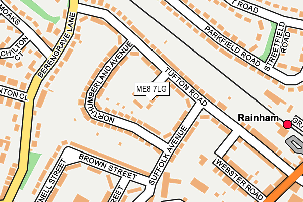 ME8 7LG map - OS OpenMap – Local (Ordnance Survey)