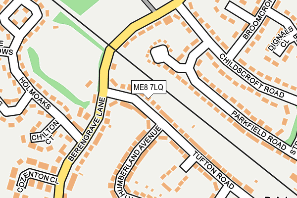ME8 7LQ map - OS OpenMap – Local (Ordnance Survey)