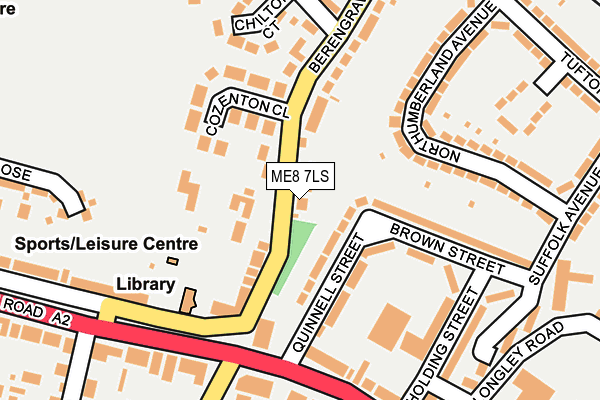 ME8 7LS map - OS OpenMap – Local (Ordnance Survey)