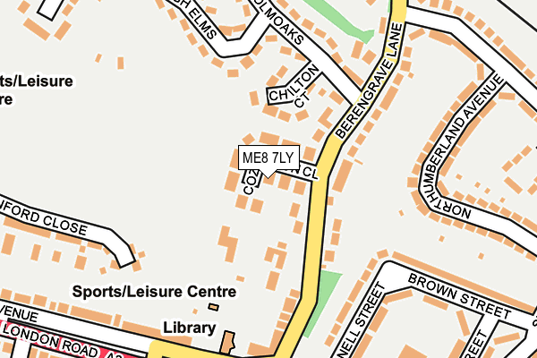 ME8 7LY map - OS OpenMap – Local (Ordnance Survey)