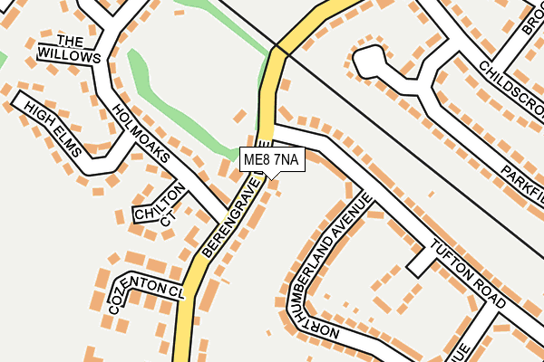 ME8 7NA map - OS OpenMap – Local (Ordnance Survey)