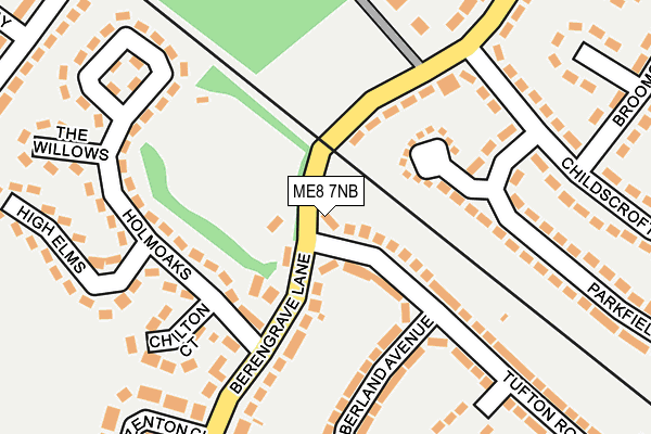 ME8 7NB map - OS OpenMap – Local (Ordnance Survey)