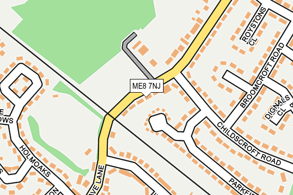 ME8 7NJ map - OS OpenMap – Local (Ordnance Survey)