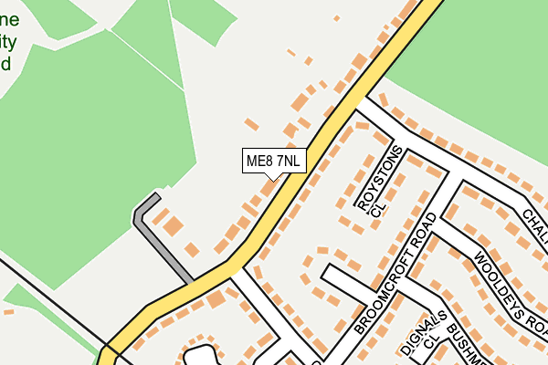 ME8 7NL map - OS OpenMap – Local (Ordnance Survey)