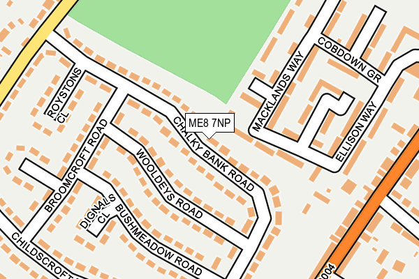 ME8 7NP map - OS OpenMap – Local (Ordnance Survey)