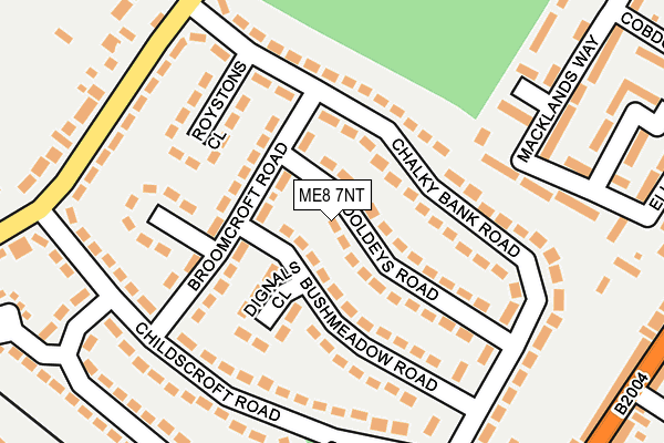 ME8 7NT map - OS OpenMap – Local (Ordnance Survey)