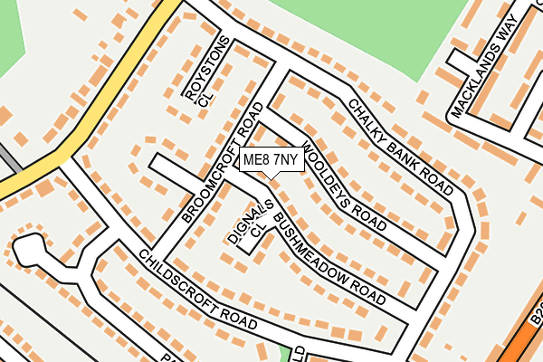 ME8 7NY map - OS OpenMap – Local (Ordnance Survey)