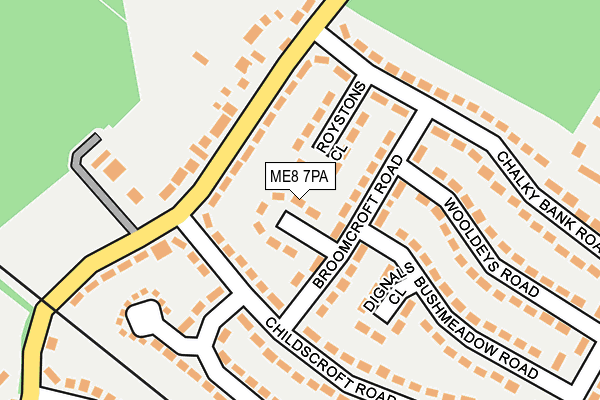 ME8 7PA map - OS OpenMap – Local (Ordnance Survey)