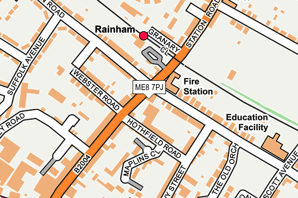 ME8 7PJ map - OS OpenMap – Local (Ordnance Survey)