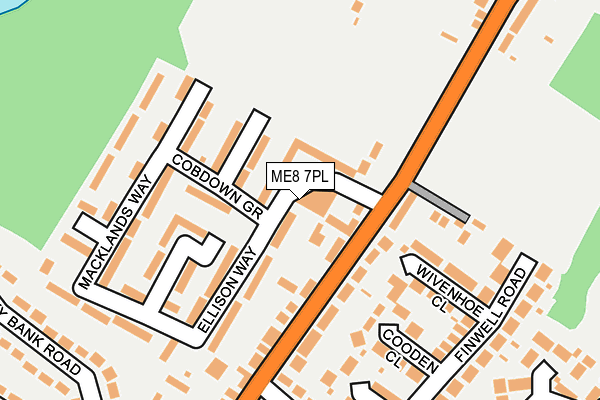 ME8 7PL map - OS OpenMap – Local (Ordnance Survey)