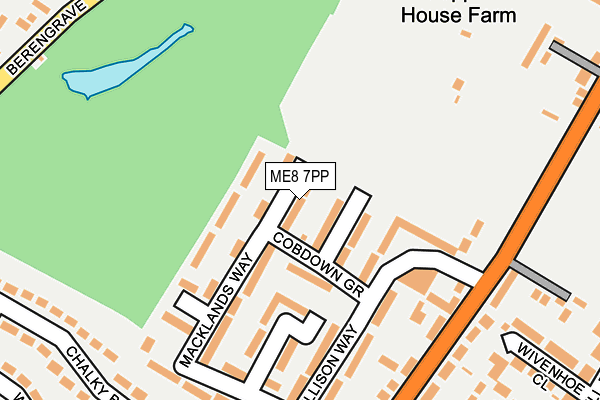 ME8 7PP map - OS OpenMap – Local (Ordnance Survey)