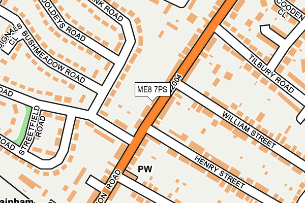 ME8 7PS map - OS OpenMap – Local (Ordnance Survey)