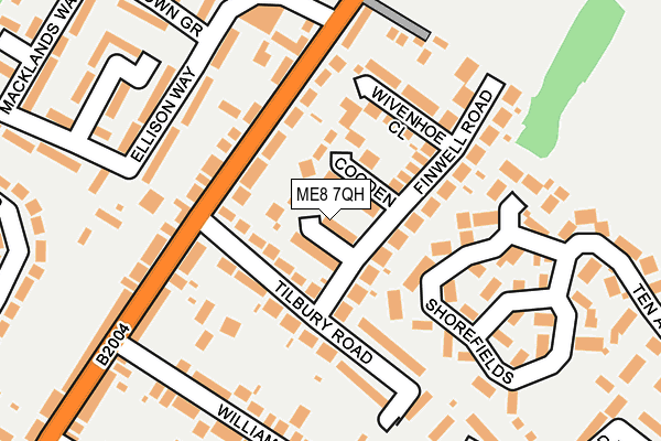ME8 7QH map - OS OpenMap – Local (Ordnance Survey)