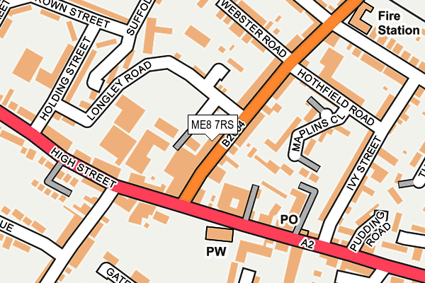 Map of 38 BROMLEY ROAD FREEHOLD LIMITED at local scale
