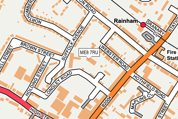 ME8 7RU map - OS OpenMap – Local (Ordnance Survey)