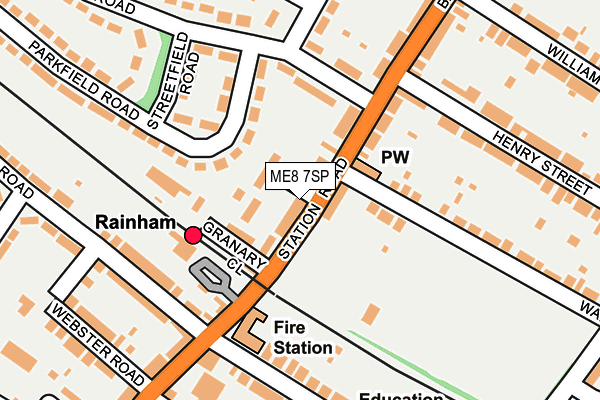 ME8 7SP map - OS OpenMap – Local (Ordnance Survey)