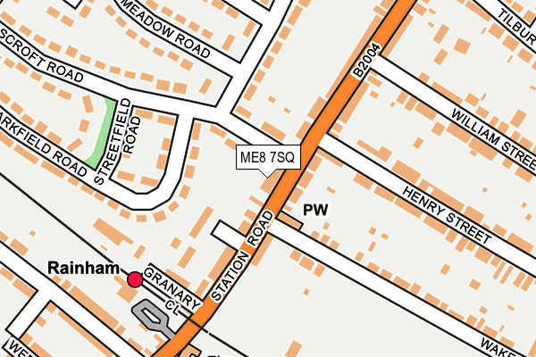 ME8 7SQ map - OS OpenMap – Local (Ordnance Survey)