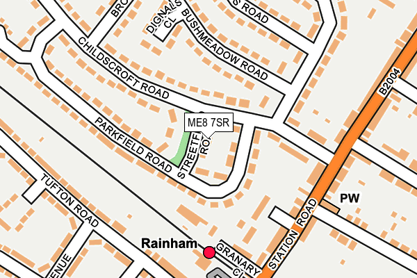 ME8 7SR map - OS OpenMap – Local (Ordnance Survey)