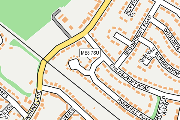 ME8 7SU map - OS OpenMap – Local (Ordnance Survey)