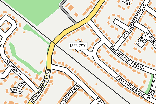 ME8 7SX map - OS OpenMap – Local (Ordnance Survey)