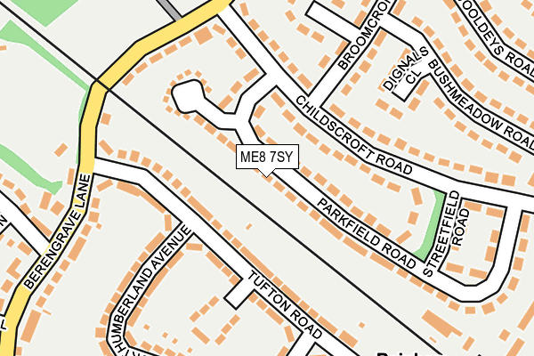ME8 7SY map - OS OpenMap – Local (Ordnance Survey)