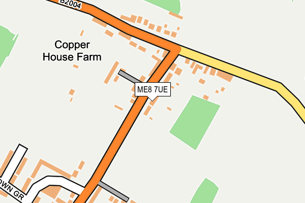 ME8 7UE map - OS OpenMap – Local (Ordnance Survey)